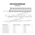 Металлочерепица МЕТАЛЛ ПРОФИЛЬ Монтерроса-SL NormanMP (ПЭ-01-6018-0.5)