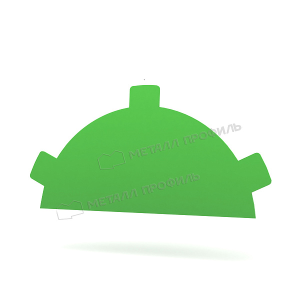 Заглушка конька круглого простая NormanMP (ПЭ-01-6018-0.5) ― заказать по доступной стоимости ― 365 ₽ ― в Белгороде.